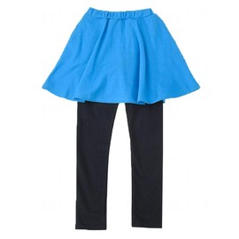 Plus Nao Children's Clothing, Skirts, 10/4 Length Girls, Skirted Leggings, Stretch, Skirt, Leggings, Plain, For Kids, Juniors, Baby, blue