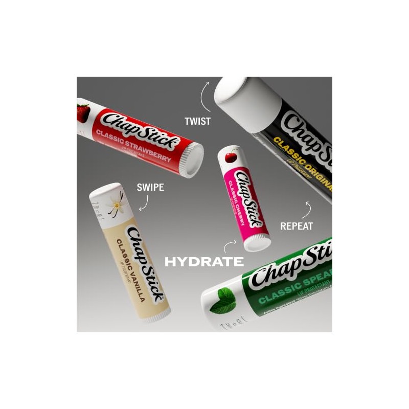 ChapStick- Bálsamo labial original, paquete de 4 1 humectante bálsamo