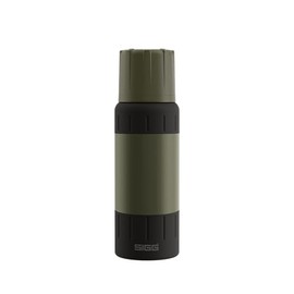 SIGG - Insulated Water Bottle - Thermal Flask Apline Star - 15 Hot and 56 Cold - With Cup - Leak-Proof - Dishwasher Safe - BPA-Free - 18/8 Stainless Steel - Green - 0.5L