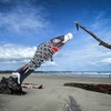 In the Breeze Koi Fish Windsock, 60-Inch, Black