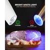AmuseWit Gravity Electric Salt and Pepper Grinder Set [White Light]