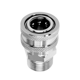 BWCXR Pressure Washer Swivel Adapter Stainless Steel M22 to 3/8" Quick Connect for Power Washer Hose, 5000 Psi Compatible with Various Pressure washers, Hoses and Pumps, Female Connector
