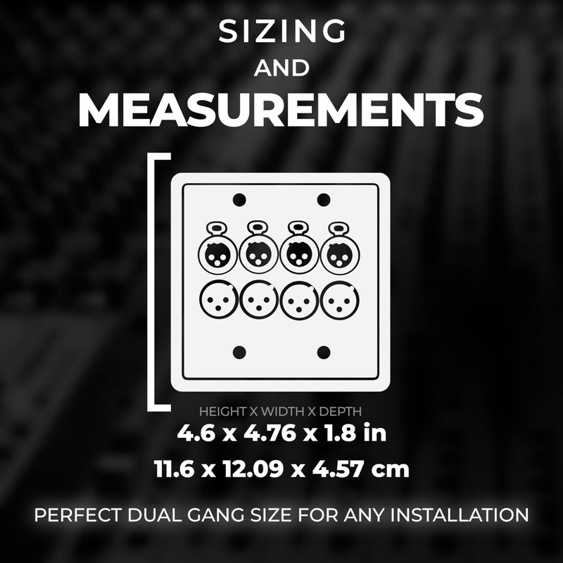 SoundTools WallCAT 8 – 4 Channel XLR Wall Plate –