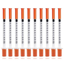 Postuvix 1ml Dispensing Measuring Tool: 10Pcs Multiple Uses Distribution Measuring Tools 30G 13mm Individually Packaging Plastic Syringes for Lab Accessories Pet Feeding Craft Supplies