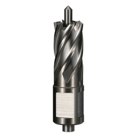 Vearter 18mm HSS Annular Cutter, 19.05mm Weldon Shank, Mag Drill Bit with Pilot Pin for Steel Plate, Aluminum, Brass, Cast iron, Stainless Steel