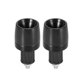 Motoforti 2pcs 18mm Handlebar End Caps Plug Bar End for Motorcycle Black