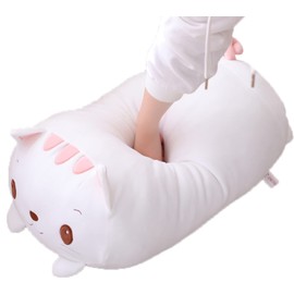 COSGOO Cute Plush Cat Stuffed Squishy Animal Cat Cylindrical Body Cat Pillow,Super Soft Cat Hugging Toy Pillow Kids Kawaii Sleeping Cat Pillow Gifts for Bedding Decor or Home Decor 24-Inch