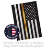 US Thin Gold Line Garden Flag - Set Mailbox Hanger