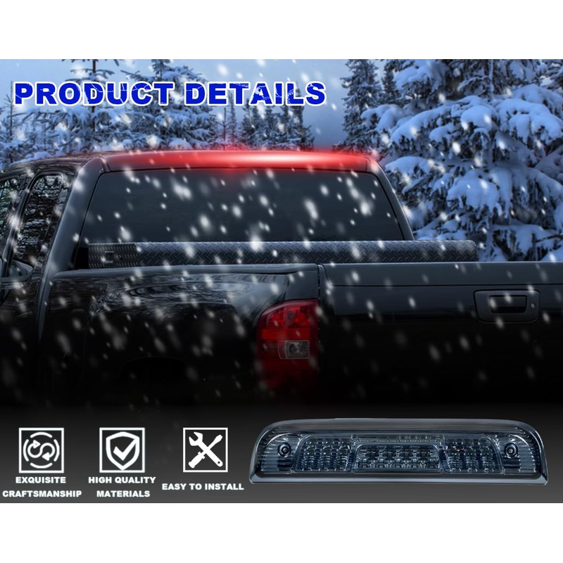 PIT66 LED 3rd Brake Light, Compatible with 14-18 Chevy Silverado/14-18