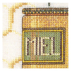 Thea Gouverneur - Counted Cross Stitch Kit - Honey Sampler - Aida - 16 Count - Embroidery Kit for Adults - DMC Embroidery Threads and Other Cross Stitch Supplies Included - 3016A