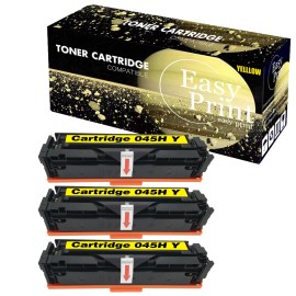 For HP 3PK 045H 45H Toner Cartridge imageCLASS 635Cx LBP611Cn Printer Yellow