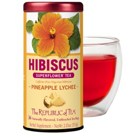 The Republic of Tea, Pineapple Lychee Hibiscus, 36-Count