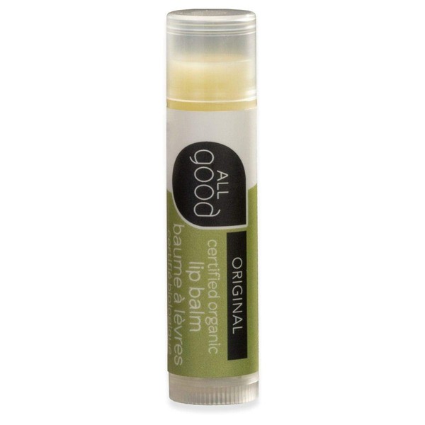 All Good USDA Organic Lip Balm for Soft Smooth Lips - Calendula, Lavender, Olive Oil, Beeswax, Vitamin E (Original)