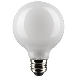 Satco #S21244; 4.5 Watt G25 LED; White; Medium Base; 90 CRI; 2700K; 120 Volt; 2 Pack for Commercial and Residential, Stores, Homes, Hotels, Properties, Contractors (4 Bulbs Total)