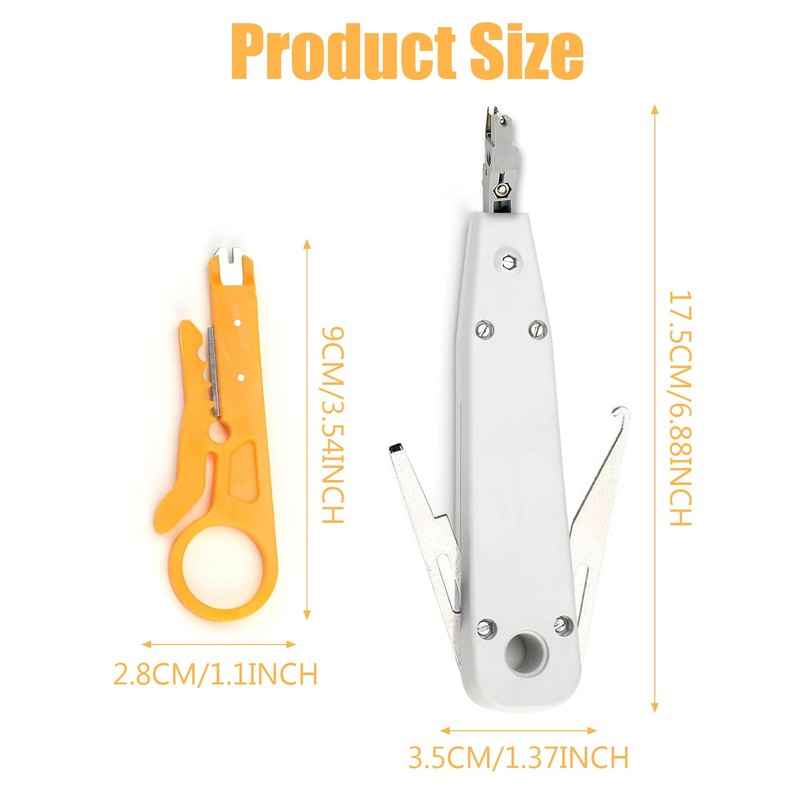 1pcs Professional Ethernet Punchdown Tool,Down Tool, Cable Impact Terminal Insertion