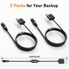 Audiovance 2PCS Reversible Magnetic Charging Cable AB762, Black