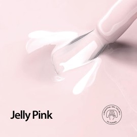 BEAUTPAL Jelly Pink Gel Nail Polish 15ML Sheer Nude UV Light Cure Gel Polish for Nail Art DIY Manicure and Pedicure at Home, Color 013