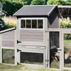 COLORPAPA 10"x23" 2 Pack Shed Transom Windows, White