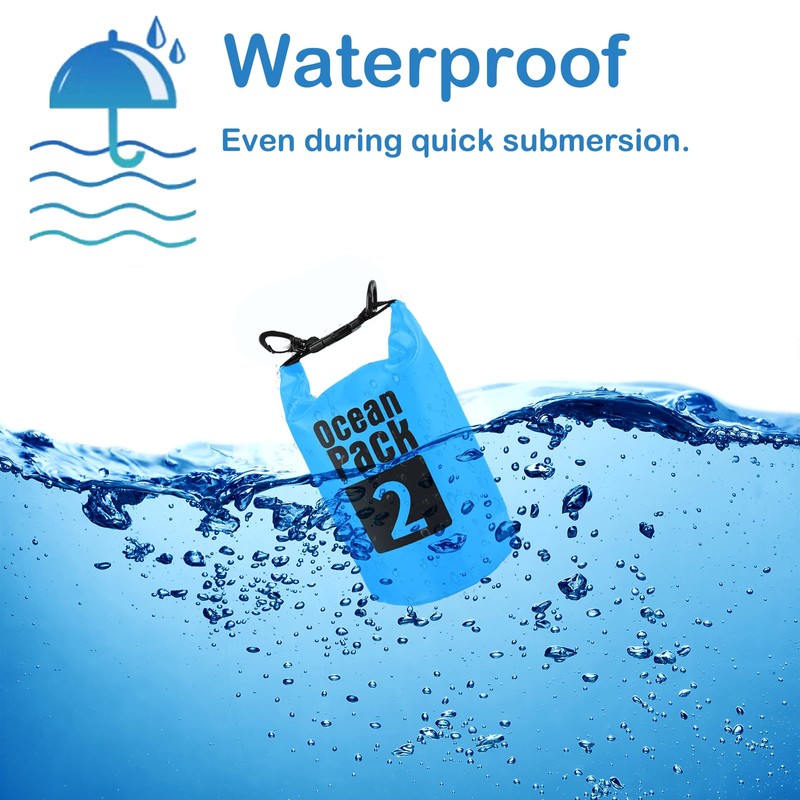 POPOYU Dry Bag, sky blue, WaterproofBag