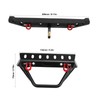 RC Crawler Bumper Black Front and Rear Bumper with Winch