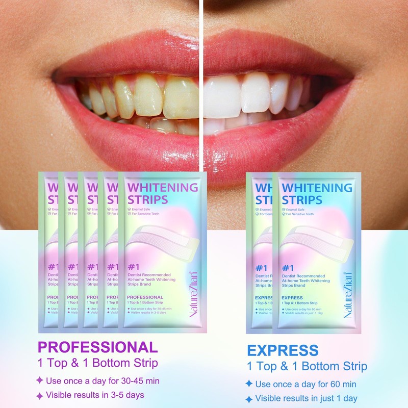 Teeth Whitening Strips,7-Day whitening Strips,Sensitive Teeth Whitener,Enamel Safe for Whiter