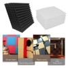 INMOZATA 12 Pack Acoustic Foam Panel, 2.5 X 30 X
