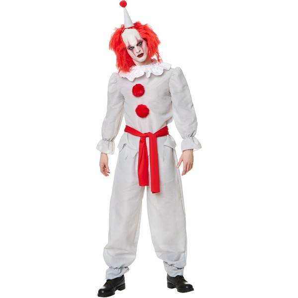 Horror Clown Men's Costume Medium 38-40 White