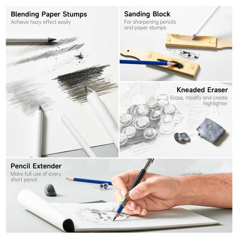 Shuttle Art 116 PCS Drawing Kit, Professional Drawing Supplies with