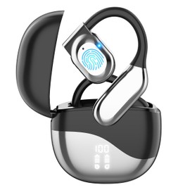 Merryking AI Language Translator Earbuds, OWS Real-Time 3-in-1 Translation Earbuds 144 Languages & Accents, Translation Device for Travel Business Learning，Jet