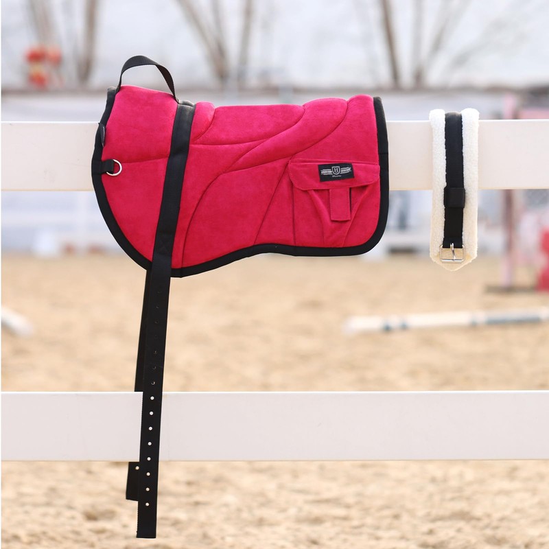 Harrison Howard Ergonomically Designed Correct Bareback Pad with Side Pockets