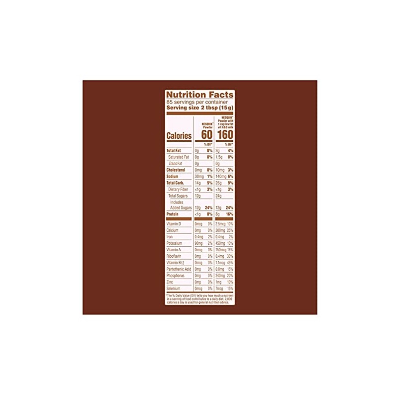 NESQUICK CHOCLATE POWDER 44.9OZ (2.81LBS)