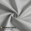 MitoVilla Extra Long Grey Shower Curtain Liner, Fabric Bath Curtain