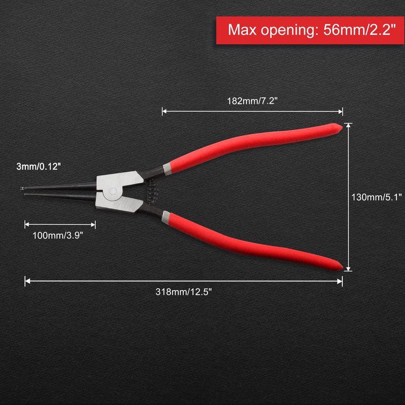 LEONTOOL 13-Inch Snap Ring Plier Heavy Duty External Circlip Pliers