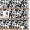 Yullpaper Yullpaper Black Floral Wallpaper Peel and Stick Black Wallpapers