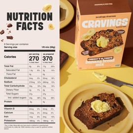 Cravings by Chrissy Teigen Ultimate Banana Bread Mix, Fast and Easy No bananas needed Only 03 Ingredients Eggs, Oil and Water, 18.75 oz (Pack of 3)