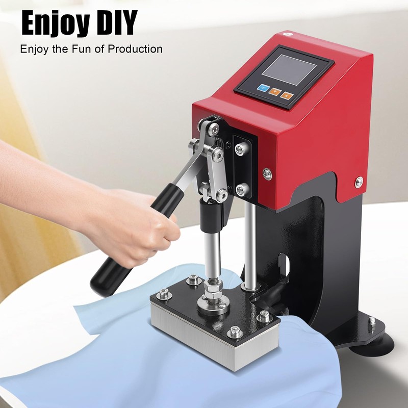 Manual Heat Press Machine, 700w 110v Portable Double Heat Press