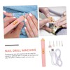 Vaguelly 1set Nail Drill Set Electric Nail File Salon Supplies