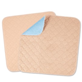 2 Pack Washable Chair Mats, Chair Protector, Incontinence Chair Pads Washable Incontinence Protection Absorbent Seat Protector Pads for Adults 50 x 50 cm (Khaki)