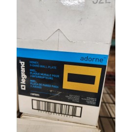 Legrand 4 Pack Legrand Adorne Honey 3 - Gang Wall Plate New