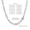 PROSTEEL Smooth Figaro Chain Necklace Stainless Steel Chains Length 14-30