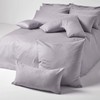 HOMESCAPES Damask Cushion Cover Silver Grey 50 x 90 cm