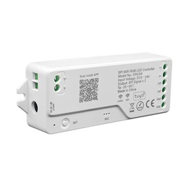 XXK 5in1 WB5 2.4GHz WiFi PWM 12V/24V LED Controller for Dimming CCT RGB RGBW RGBCCT LED Strip Lights Compatible with Alexa Google Home Siri Smart Life Tuya APP Control Work with RC03RF WR01RF etc