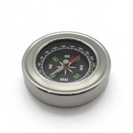 Gadgetime USA Mini brújula 2.4 x 2.4 pulgadas, brújula direccional portátil para senderismo, camping y viajes