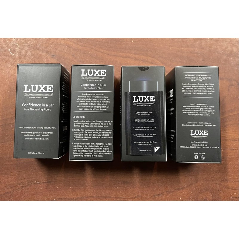 LUXE Hair Building Fibers - Thickening Fibers - CONFIDENCE IN