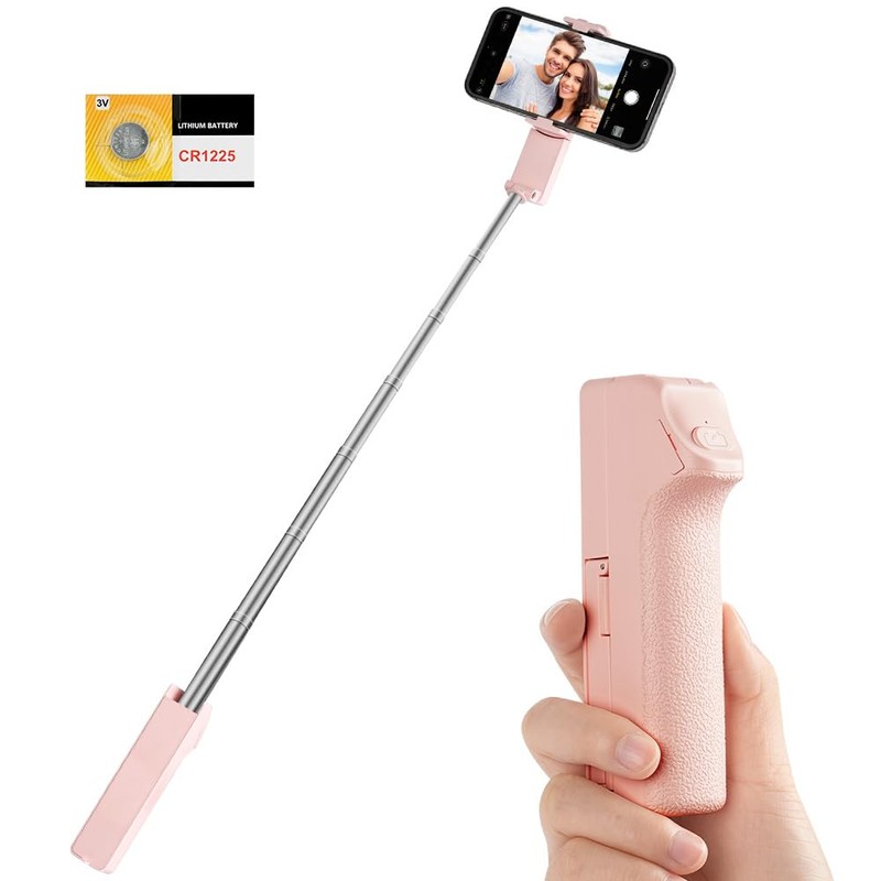 Adiwo Extendable Mini Selfie Stick Smartphone Selfie Stick for Vlog/Video