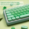 Rainy75 PBT Keycaps, Green Jelly Keycap Foundation MOA Profile, 132