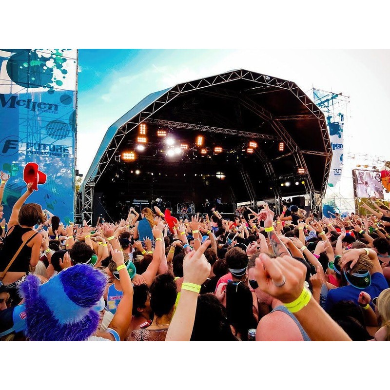 CINTAPUNTO® Pack of 100 Neon Blue Wristbands 3/4 inch (19x250mm),