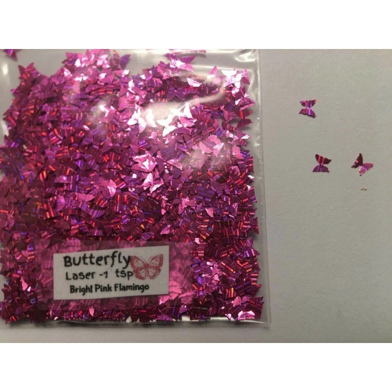 the glitters world V-Day Solvent Resistant LOVE BUTTERFLY shape-Laser-Gl -