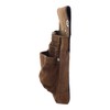 Sankyo Corporation DBLTACT Suede Genuine Leather Nail Bag 2-Tier Brown
