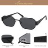 AMOMOMA Trendy Polarized Hexagon Sunglasses for Women Men, UV400 Retro